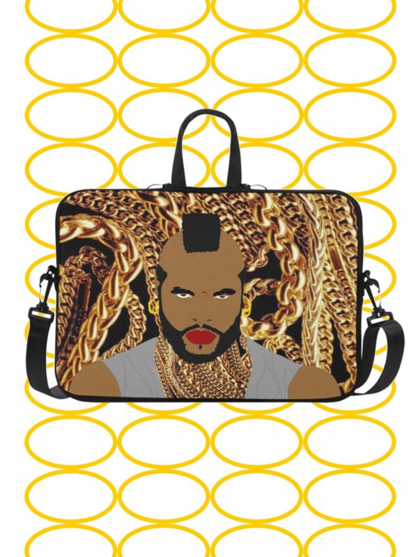 mr t . laptop sleeve