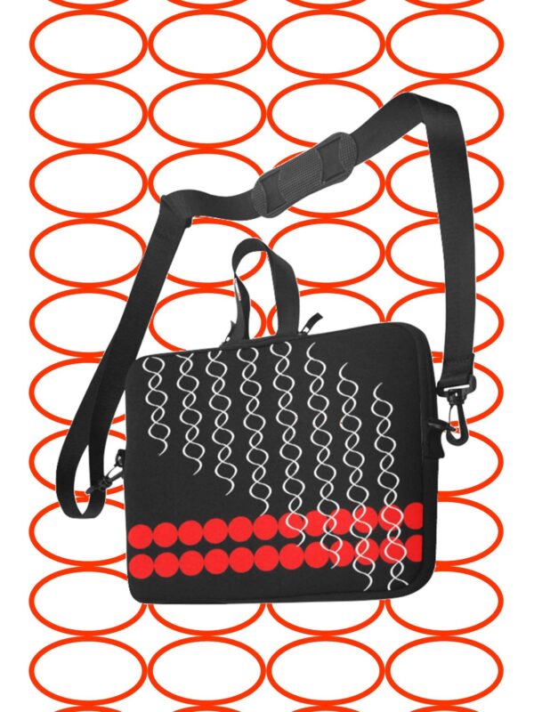 mod black squiggly laptop sleeve - Image 3