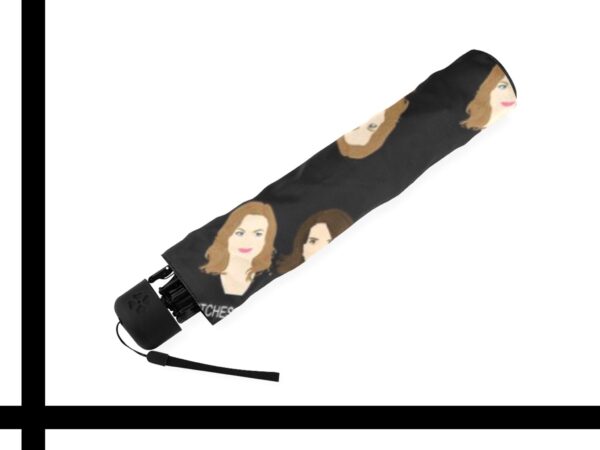 tina fey & amy poehler. bitches get stuff done! automatic umbrella . original illustration - Image 4