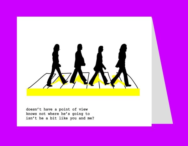 the beatles greeting cards . original illustration