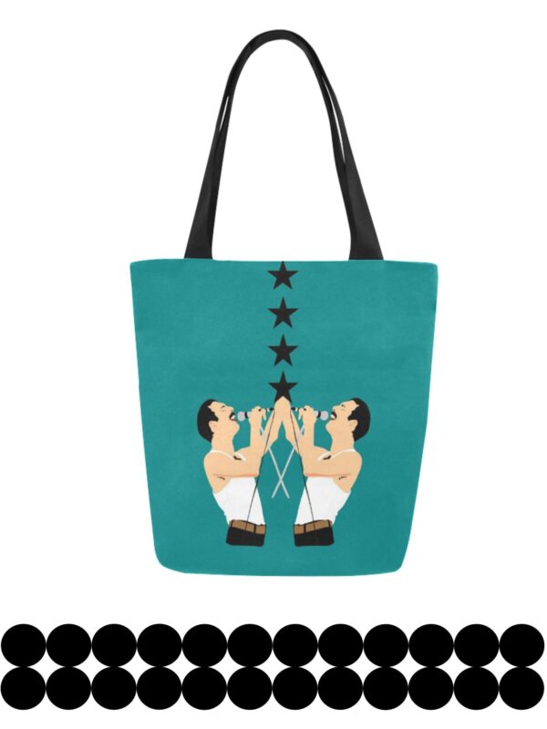 freddie mercury canvas tote bag . original illustration