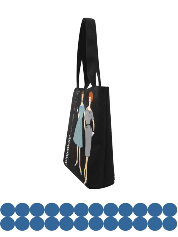 vintage pattern canvas tote bag . original illustration - Image 2
