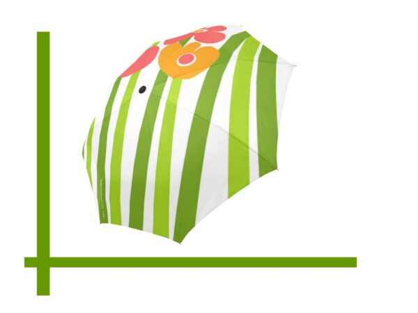 mod pop flowers and stems automatic umbrella . original design