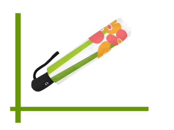 mod pop flowers and stems automatic umbrella . original design - Image 4