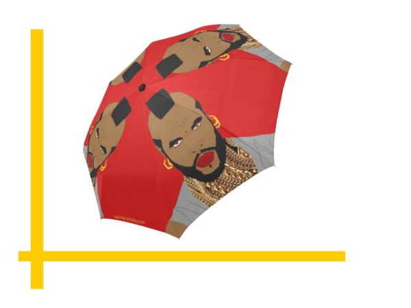 mr. t automatic umbrella . original illustration