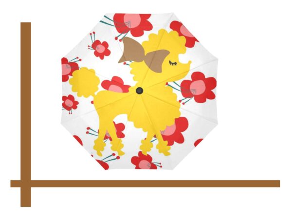 poodle automatic umbrella . original illustration - Image 2