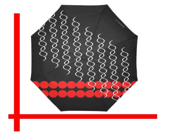 mod pop squiggly automatic umbrella . original design - Image 2
