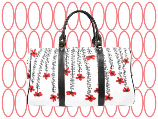 mod flowers on stems Travel Bag