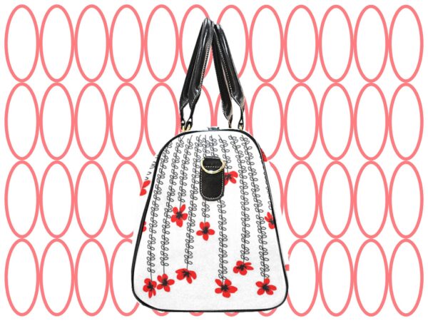 mod flowers on stems Travel Bag - Image 3