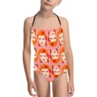 DAVID BOWIE kids one-piece bathing suit . original illustration