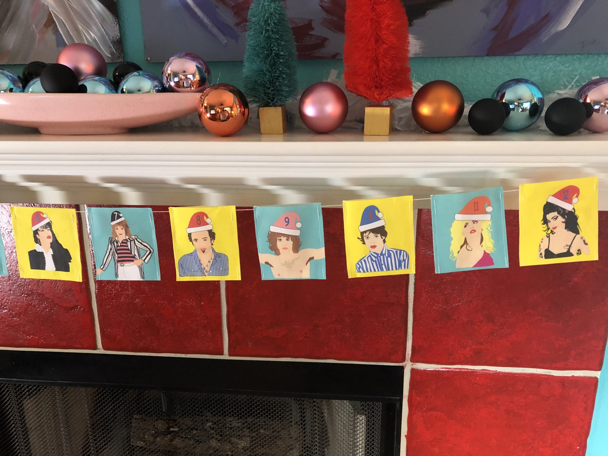 rock and roll christmas advent calendar Kayci Garline Wheatley