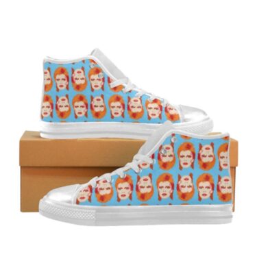 DAVID BOWIE Hi-top sneakers . made in the USA .