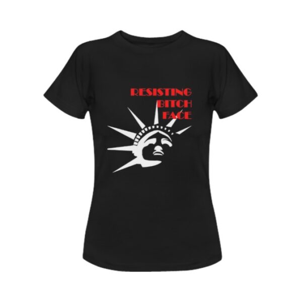 RESISTING BITCH FACE tee shirt . original illustration