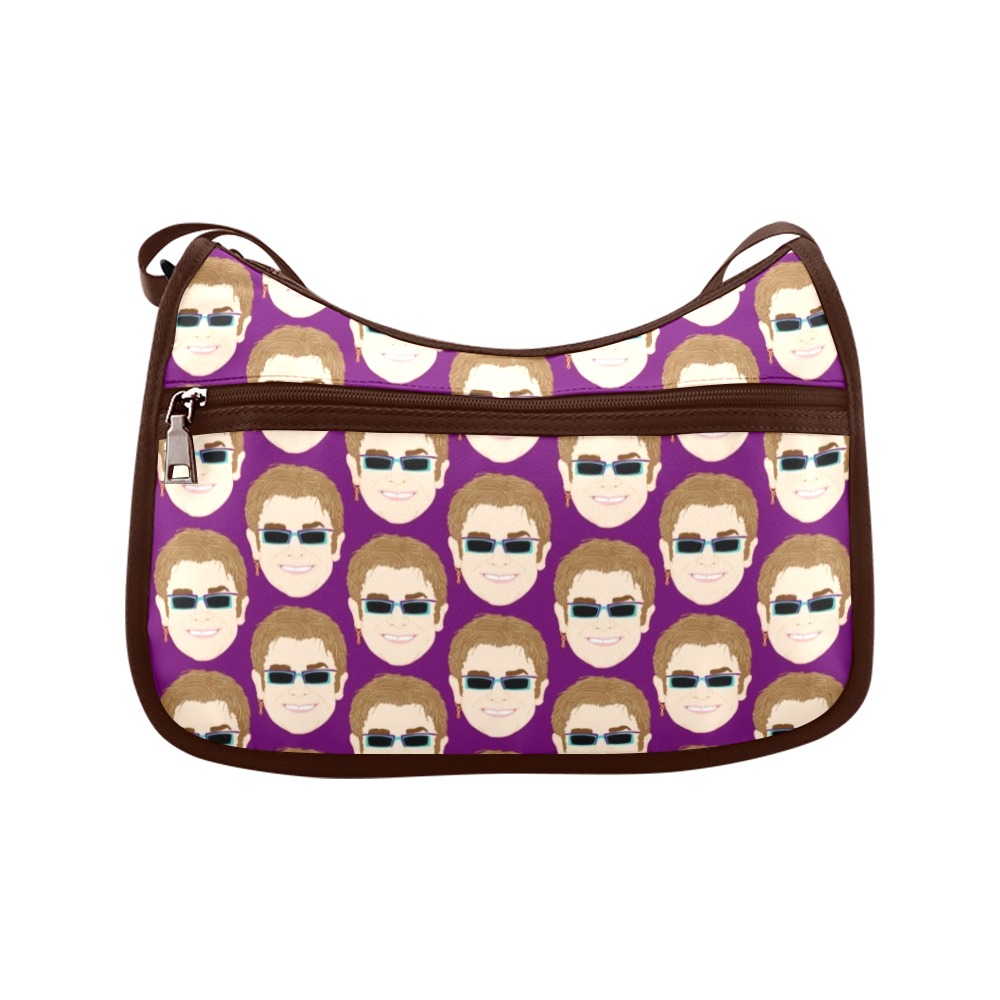 ELTON JOHN canvas Cross Body Bag . original illustration