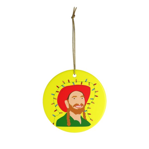 WILLIE NELSON CHRISTMAS ORNAMENT - original illustration