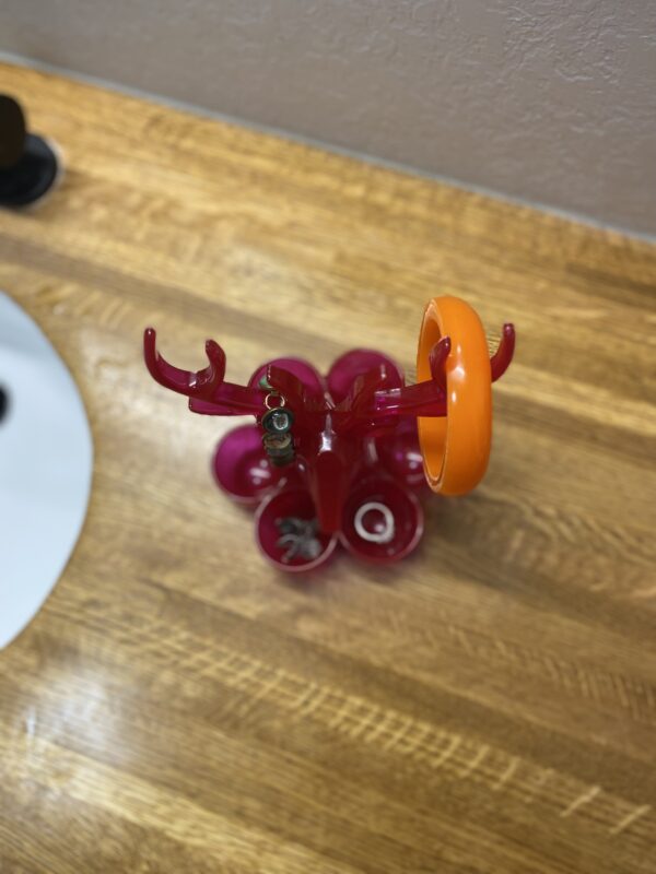 PINK RESIN DEER JEWELRY HOLDER - Image 7