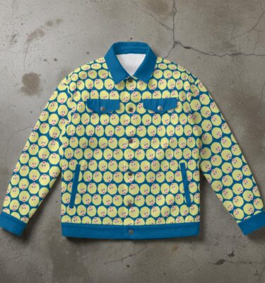 DOLLY PARTON CANVAS JEAN JACKET original illustration . sizes up to a 5X!!