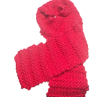 super long beautiful pink hand knit scarf