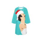 FREDDIE MERCURY, QUEEN holiday NIGHT SHIRT . OSFM . original illustration