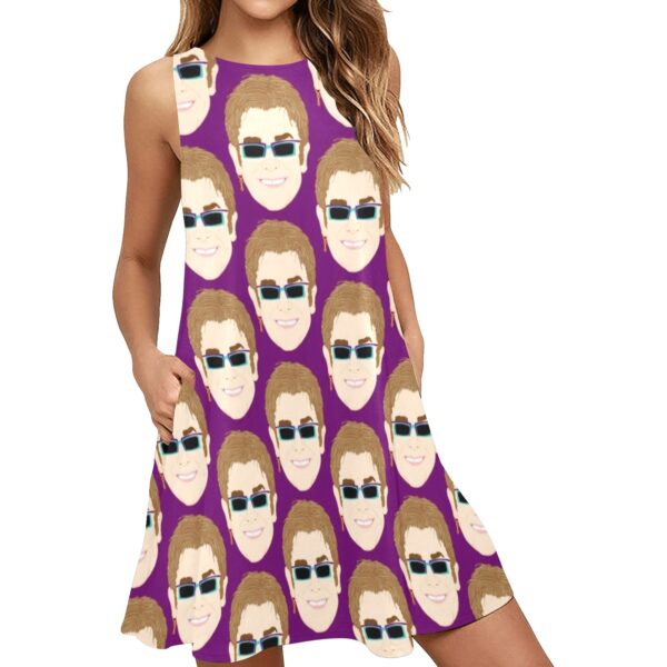 elton john swing dress... with pockets! original illustration