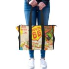 vintage route 66 postcard extra large tote Bag . ORIGINAL design - Image 2