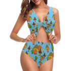 retro musrooms TWO-piece swimsuit . original illustration