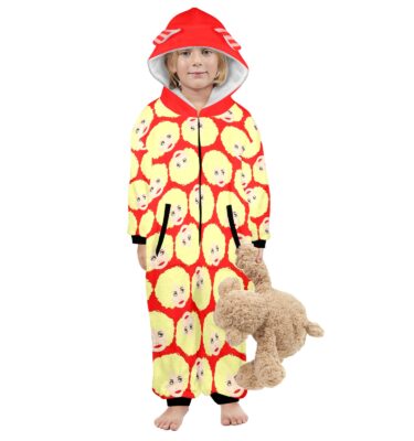 KIDDO HOODED FLANNEL JAMMIES