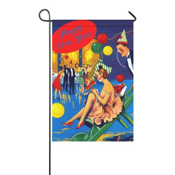 vintage happy new year holiday wreath alternative!! - Image 2