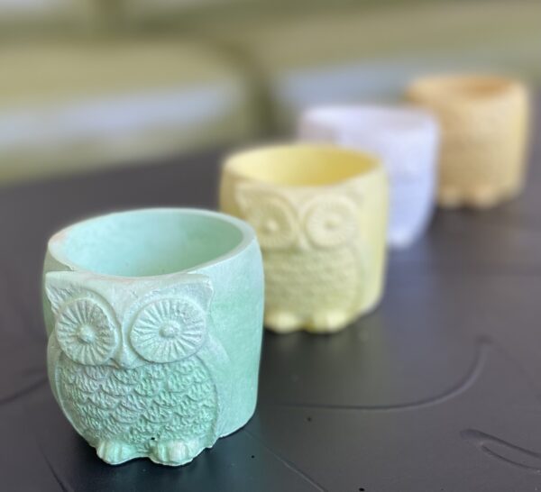 cute lil' vintage owl planter - you choose the color! - Image 5