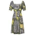 40's graphic fabric vintage inspired dress - Image 4