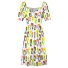 mcm birds vintage inspired dress . original illustration - Image 7