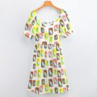 mcm birds vintage inspired dress . original illustration - Image 2
