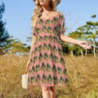 mcm floral vintage inspired dress . original illustration - Image 6