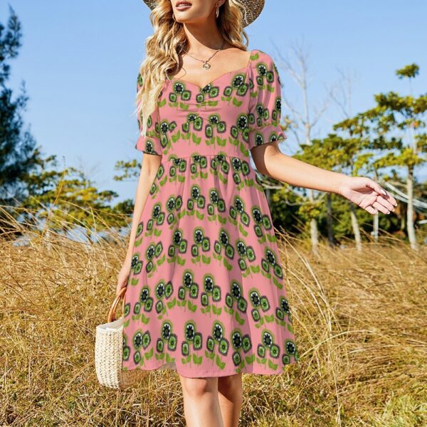 mcm floral vintage inspired dress . original illustration - Image 6