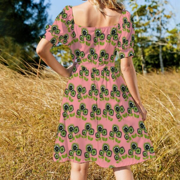 mcm floral vintage inspired dress . original illustration - Image 5