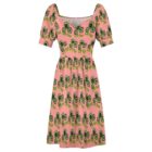mcm floral vintage inspired dress . original illustration - Image 3
