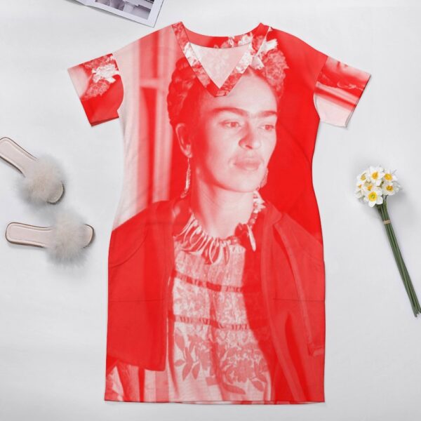 artist series - frida kahlo knit dress . original design - Image 6