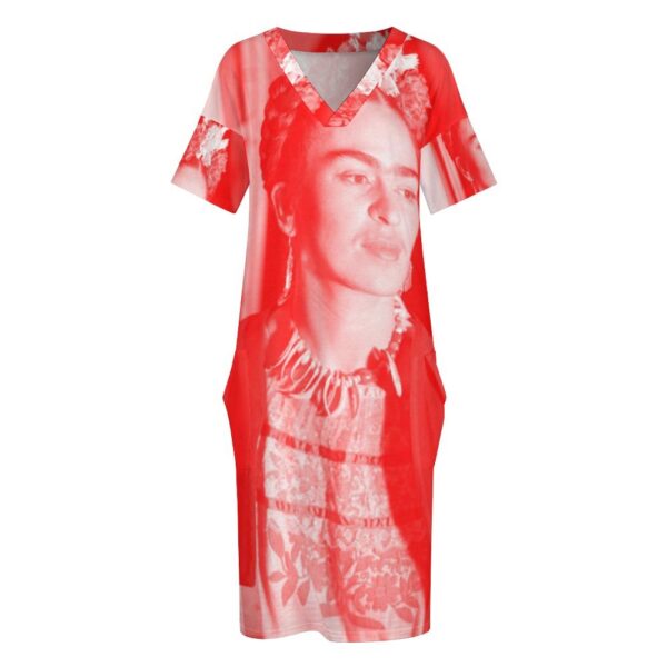 artist series - frida kahlo knit dress . original design - Image 2