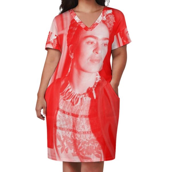 artist series - frida kahlo knit dress . original design - Image 5