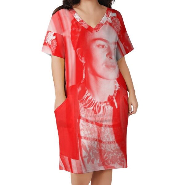 artist series - frida kahlo knit dress . original design