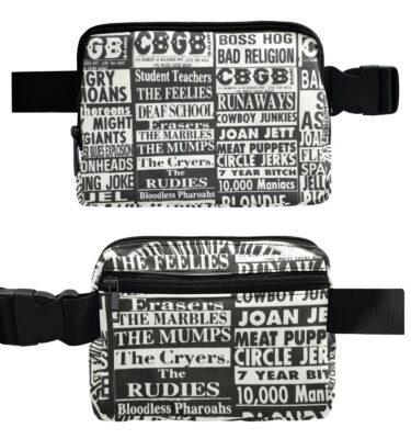 cbgb bands belt bag
