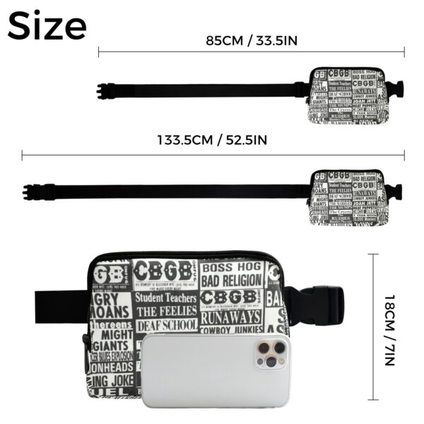 cbgb bands belt bag - Image 5