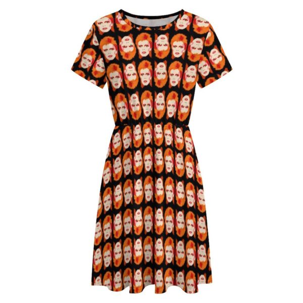 DAVID BOWIE cool comfy summer knit dress . original illustration - Image 3