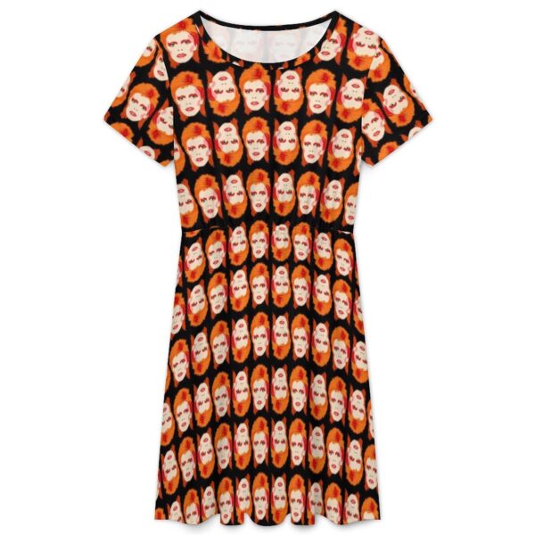 DAVID BOWIE cool comfy summer knit dress . original illustration - Image 4