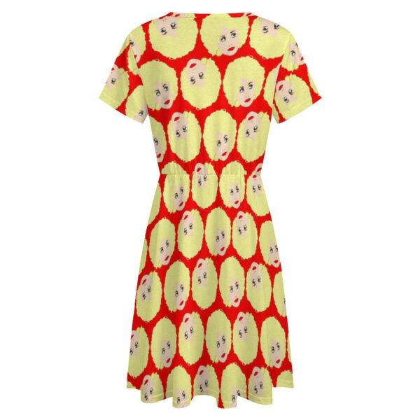 DOLLY PARTON cool comfy summer knit dress . original illustration - Image 2