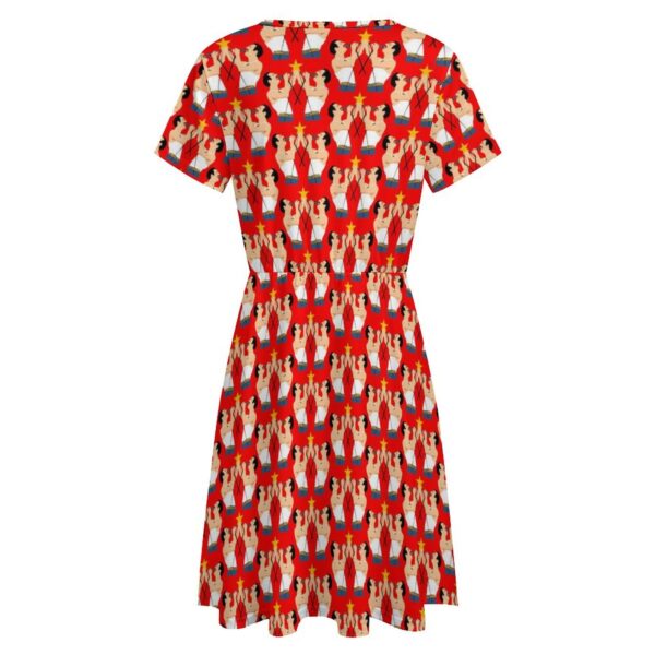 FREDDIE MERCURY QUEEN cool comfy summer knit dress . original illustration - Image 2