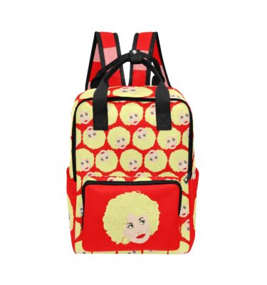 DOLLY PARTON nylon travel bag backpack - original illustration