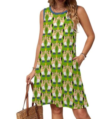 FREDDIE MERCURY QUEEN cool comfy sleeveless summer knit dress . original ILLUSTRATION