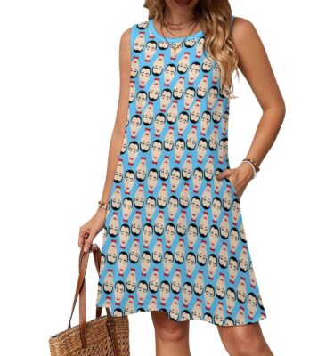 SLEEVELESS SUMMER KNIT DRESSES