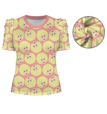 dolly parton puff sleeve tee - original illustration